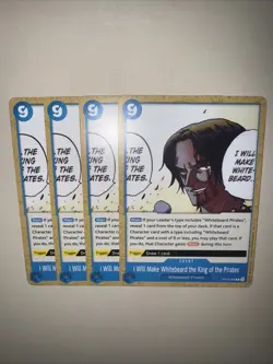 OP12-058 I Will Make Whitebeard. X4 Playset One Piece Card Game TCG CCG English - Image 5