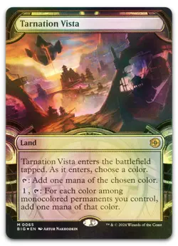 Tarnation Vista (Showcase) (Raised Foil) #65 (NM) Thunder Junction BIG Magic MTG - Image 1