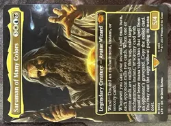 Saruman of Many Colors (Borderless #412)- NM - LTR Lord of the Rings - MTG Magic - Image 2