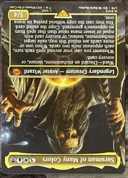 Saruman of Many Colors (Borderless #412)- NM - LTR Lord of the Rings - MTG Magic - Image 3