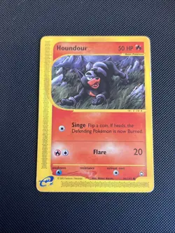 Pokemon Card Houndour 86/147 Aquapolis Common WOTC Non Holo - LP - Image 1