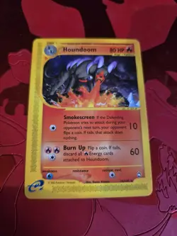 Mint Houndoom 14/147 Aquapolis E-Series 2002 Regular Non Holo Pokemon Card - Image 1