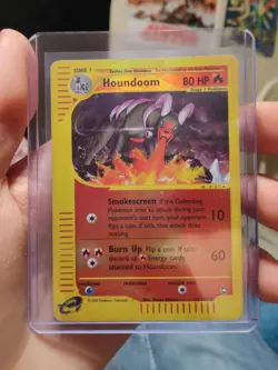 Pokemon Houndoom 14/147 Reverse Holo Rare Aquapolis Played Card Vintage - Image 3