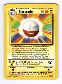 1999 Pokemon Base Electrode #21 R MP - Image 1