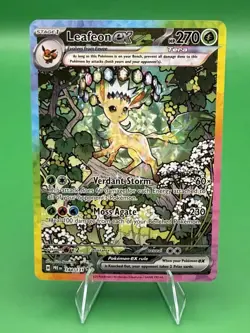 Pokemon Leafeon ex 144/131 Special Illustration Rare Holo Prismatic Evolutions - Image 1