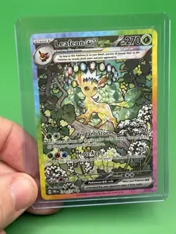 Pokemon Leafeon ex 144/131 Special Illustration Rare Holo Prismatic Evolutions - Image 3