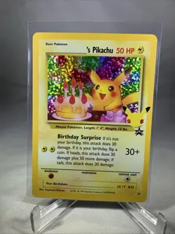 Birthday Pikachu 24 Holo Rare Pokemon Celebrations 25th Anniversary M/NM - Image 1