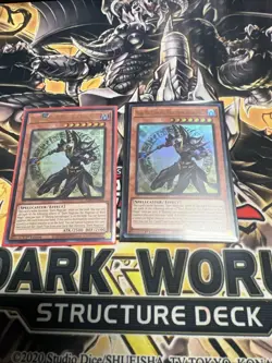 2x Dark Magician The Magician Of Black Magic Ultra Rare INFO-EN006 NM Yu-Gi-Oh! - Image 2
