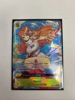 One Piece TCG Nami Parallel OP08-106 Two Legends - Image 1