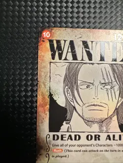 One Piece TCG - Wanted Shanks OP09-004 SR - SP Alt Art - English - NM - Image 3