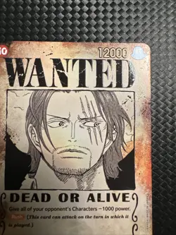 One Piece TCG - Wanted Shanks OP09-004 SR - SP Alt Art - English - NM - Image 4