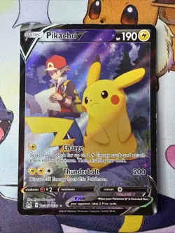 Pokemon Card Pikachu V (TG16/TG30) Trainer Gallery CONDITION IS LP/MP - Image 1