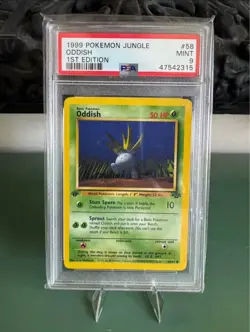 PSA 9 Mint 1999 POKEMON JUNGLE | 1ST EDITION ODDISH 58 - Image 1