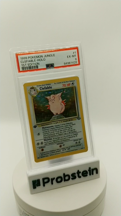 1999 POKEMON JUNGLE #1 CLEFABLE-HOLO 1ST EDITION PSA 6 EX-MT - Image 2