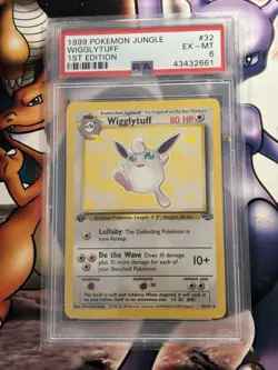 1999 Pokemon ~ Jungle 1st Edition ~ Wigglytuff #32 ~ PSA 6 EX-MT - Image 1
