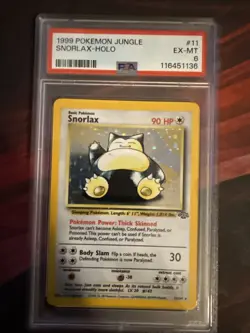 1999 Pokemon Jungle #11 Snorlax - HOLO PSA 6 EX-MT - Image 1