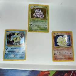 Pokemon TCG vintage holo lot of 3 - all hp - 6/102 - 12/102 - 11/102 - Image 1