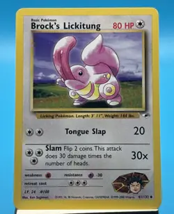 Pokemon TCG | Gym Heroes | Brock's Lickitung | 41/132 | NM - Image 1