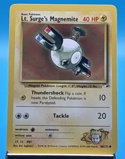 Pokemon TCG | Gym Heroes | Lt. Surge’s Magnemite | 80/132 - Image 1