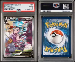 Mew V Alt Art 251/264 - PSA 9 MINT - 2021 Pokemon Card TCG - Fusion Strike - Image 3