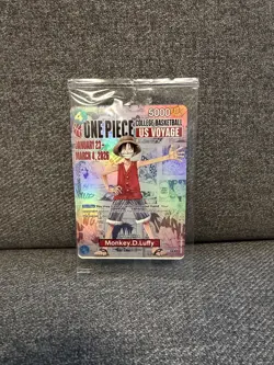 One Piece College Basketball US Voyage Promo Card - Monkey D. Luffy (SEALED) - Image 1
