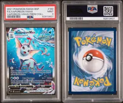 2021 POKEMON FA/VAPOREON VMAX #182 SWSH VAPOREON VMAX PREMIUM COLLECTION PSA 9 - Image 3