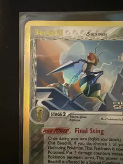 Pokemon Beedrill TCG Reverse Holo Card 1/113 Stamped EX Delta Species - Image 2