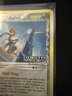 Pokemon Beedrill TCG Reverse Holo Card 1/113 Stamped EX Delta Species - Image 3