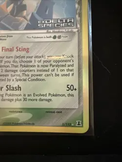 Pokemon Beedrill TCG Reverse Holo Card 1/113 Stamped EX Delta Species - Image 4