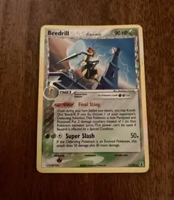 Pokemon Cards TCG Beedrill Delta Species 1/113 Holo Shiny Rare Vintage 2005 Card - Image 1