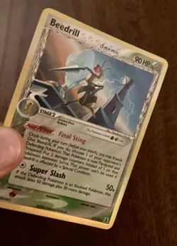 Pokemon Cards TCG Beedrill Delta Species 1/113 Holo Shiny Rare Vintage 2005 Card - Image 2