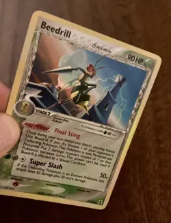 Pokemon Cards TCG Beedrill Delta Species 1/113 Holo Shiny Rare Vintage 2005 Card - Image 3