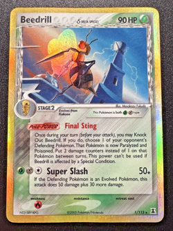 Beedrill 1/113 EX Delta Species Pokemon Card Reverse Holo Foil Rare VHP - Image 1