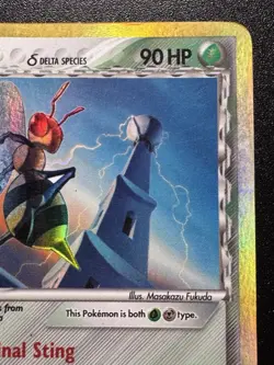 Beedrill 1/113 EX Delta Species Pokemon Card Reverse Holo Foil Rare VHP - Image 4