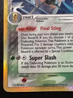 Beedrill 1/113 EX Delta Species Pokemon Card Reverse Holo Foil Rare VHP - Image 5