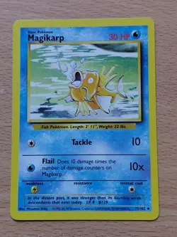 Pokemon Trading Card Game TCG Magikarp Base Set 35/102 1999 Regular - Image 1