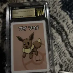 Eevee Old Maid CGC Pristine 10 Japanese 2019 Graded Pokemon Playing Card Slab - Image 1