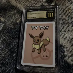 Eevee Old Maid CGC Pristine 10 Japanese 2019 Graded Pokemon Playing Card Slab - Image 3