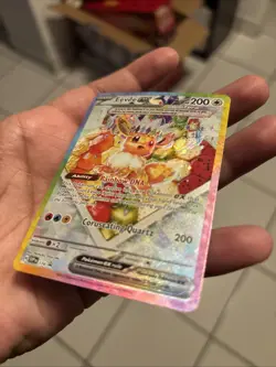 Pokemon Eevee EX 174 Prismatic Evolutions Holo Promo Card Mint Condition - Image 3
