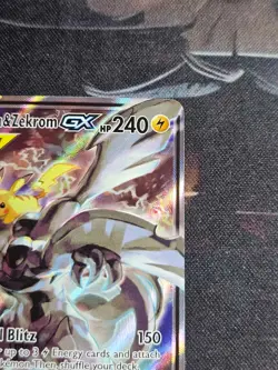 Pikachu & Zekrom GX SM168 Black Star Promo Tag Team Holo Card - Image 3