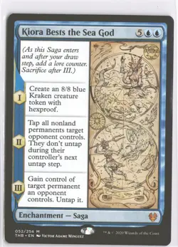 MTG Kiora Bests the Sea God (052) *Non-Foil* Base Mythic Theros Beyond Death NM - Image 1