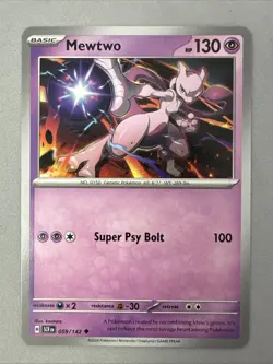 Pokemon TCG * SV Stellar Crown * 59/142 Mewtwo Uncommon * FRESH PK - Image 1
