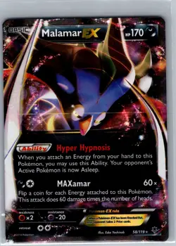 Malamar EX 58/119 XY - Phantom Forces - Pokemon Card - NM - Image 1