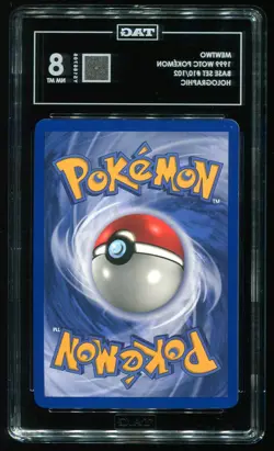 TAG 8 Mewtwo Holo Rare Base Set 1999 Pokemon Card #10 - Image 2