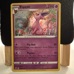 Pokemon Espeon TCG SWSH174 Holo Black Star Promo Card Near Mint Condition - Image 1