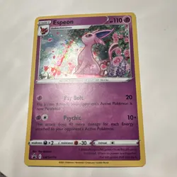 Pokemon Espeon TCG SWSH174 Holo Black Star Promo Card Near Mint Condition - Image 3