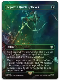 Legolas's Quick Reflexes (Borderless) (Surge Foil) - Image 1