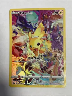 Pokemon TCG Pikachu Crown Zenith Alternative Art Holo Card 160/159 - Image 1