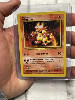 Magmar 36/102 Base Set Pokemon Card Uncommon Vintage Vtg NM/MT Never Played TCG - Image 1