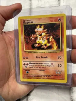 Magmar 36/102 Base Set Pokemon Card Uncommon Vintage Vtg NM/MT Never Played TCG - Image 2
